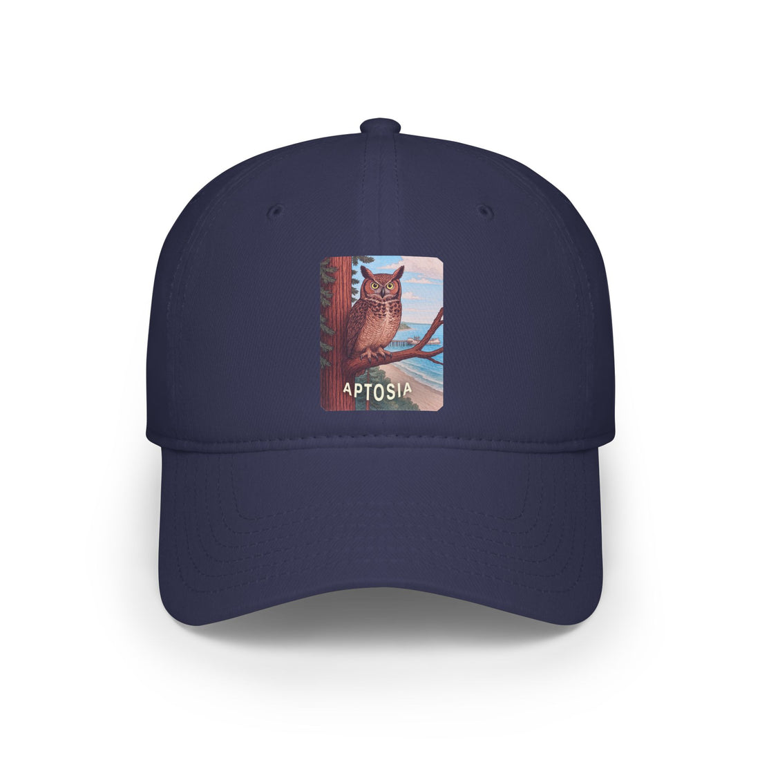 Aptos California Aptosia Owl - 100% Cotton Baseball Cap