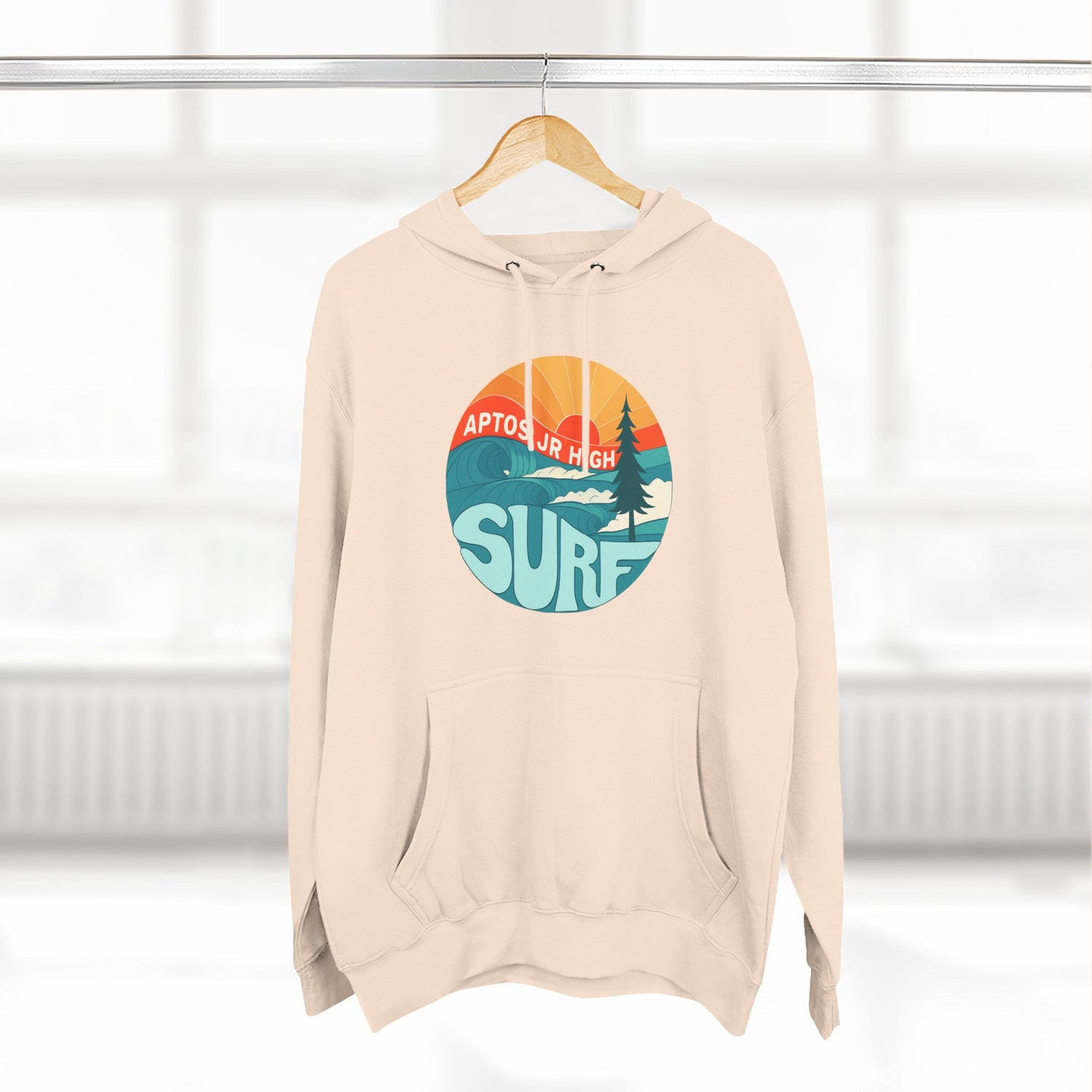 Aptos Junior High Surf Team Sunset Unisex - Pull-Over Cotton Blend Fleece Hoodie