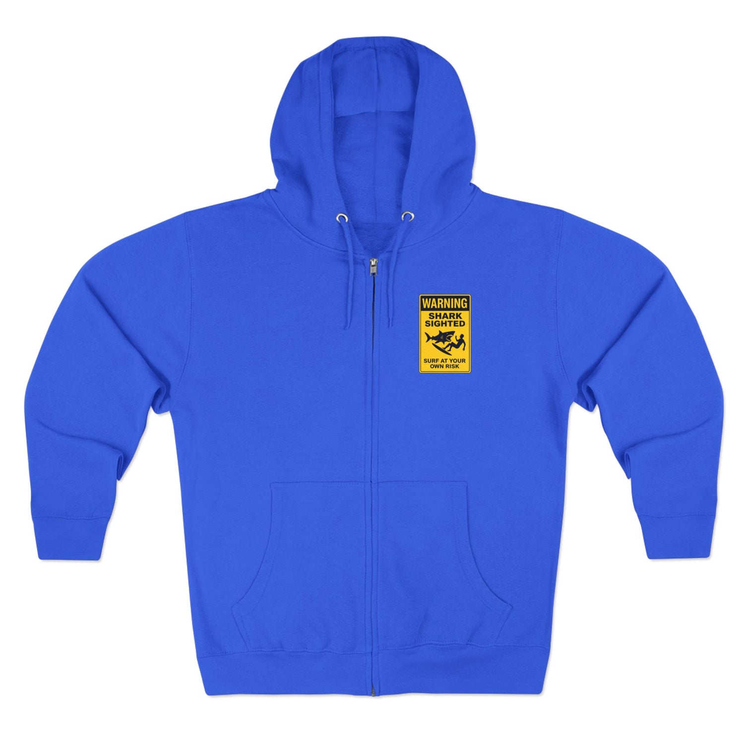 Shark Sighted Unisex - Zip Cotton Blend Fleece Hoodie