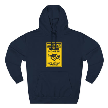 Shark Sighted Unisex - Pull-Over Cotton Blend Fleece Hoodie