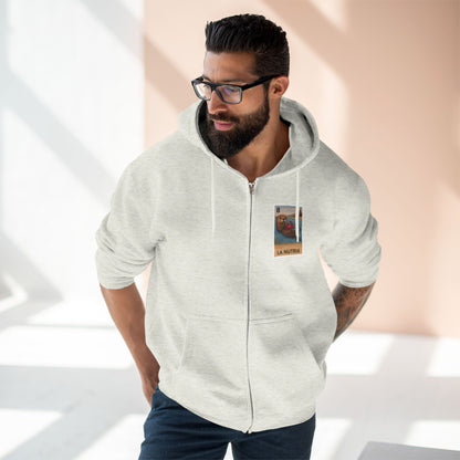 Sea Otter Lotería Unisex - Zip Cotton Blend Fleece Hoodie (La Nutria)