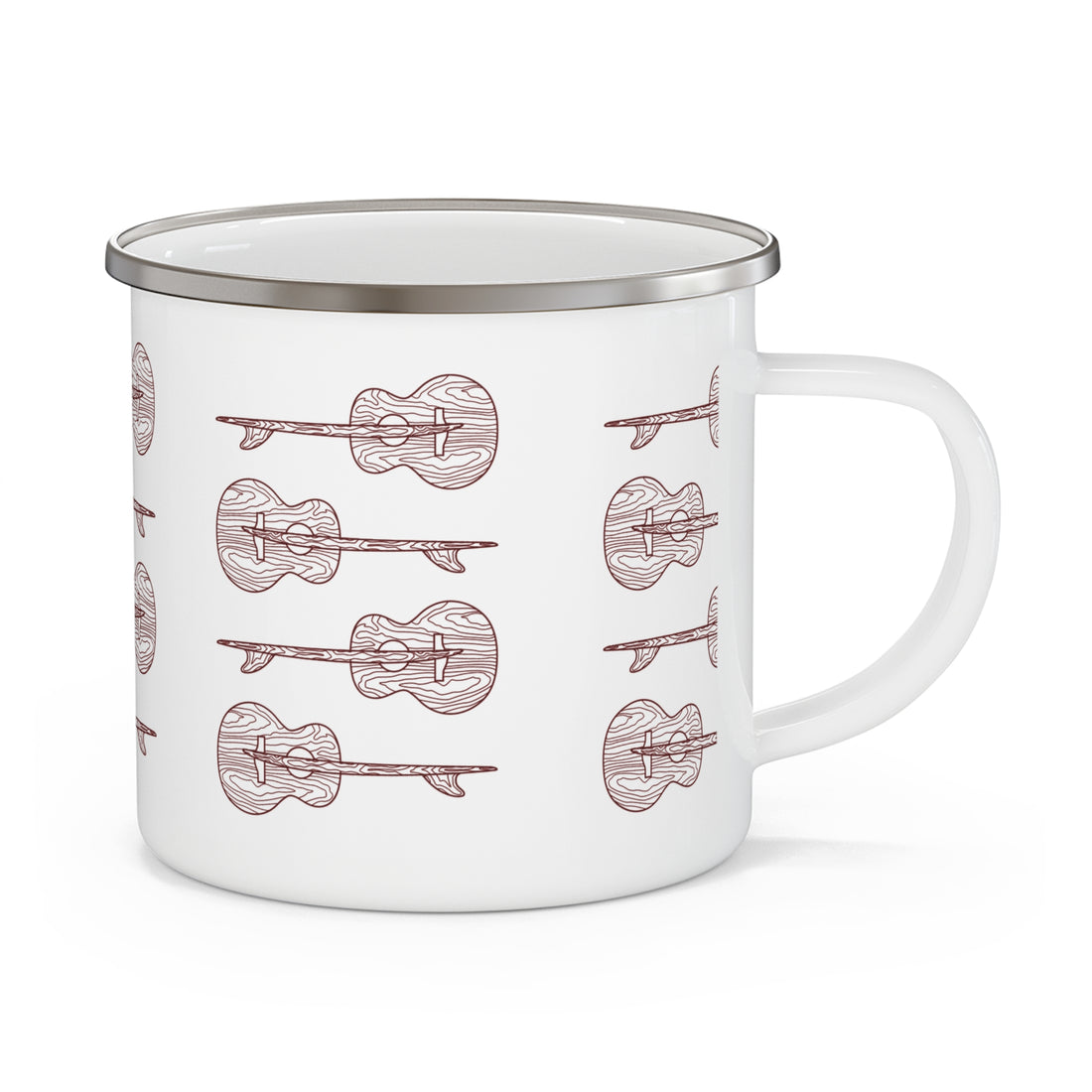 Ventana Santa Cruz Guitar Collab Enamel Camping Mug (12oz - small)