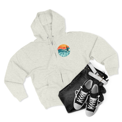 Aptos Junior High Surf Team Sunset Unisex - Zip Cotton Blend Fleece Hoodie