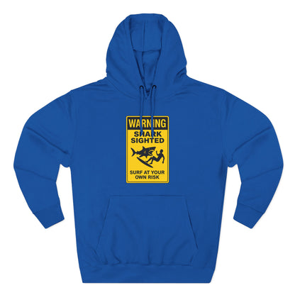 Shark Sighted Unisex - Pull-Over Cotton Blend Fleece Hoodie