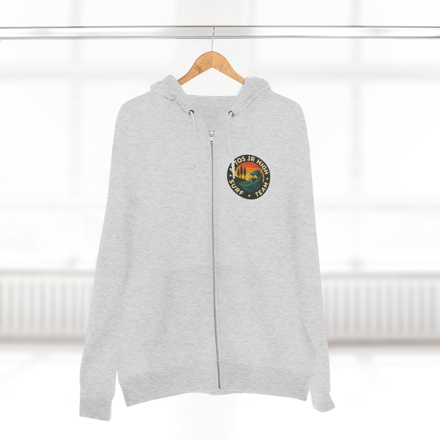 Aptos Junior High Surf Team Unisex - Zip Cotton Blend Fleece Hoodie