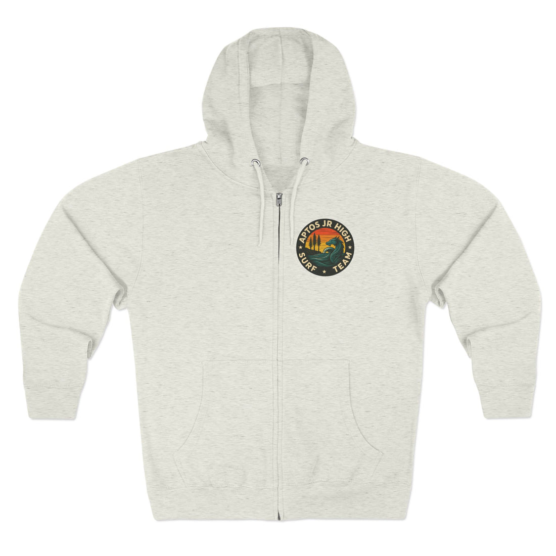 Aptos Junior High Surf Team Unisex - Zip Cotton Blend Fleece Hoodie