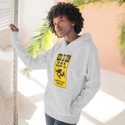 Shark Sighted Unisex - Pull-Over Cotton Blend Fleece Hoodie