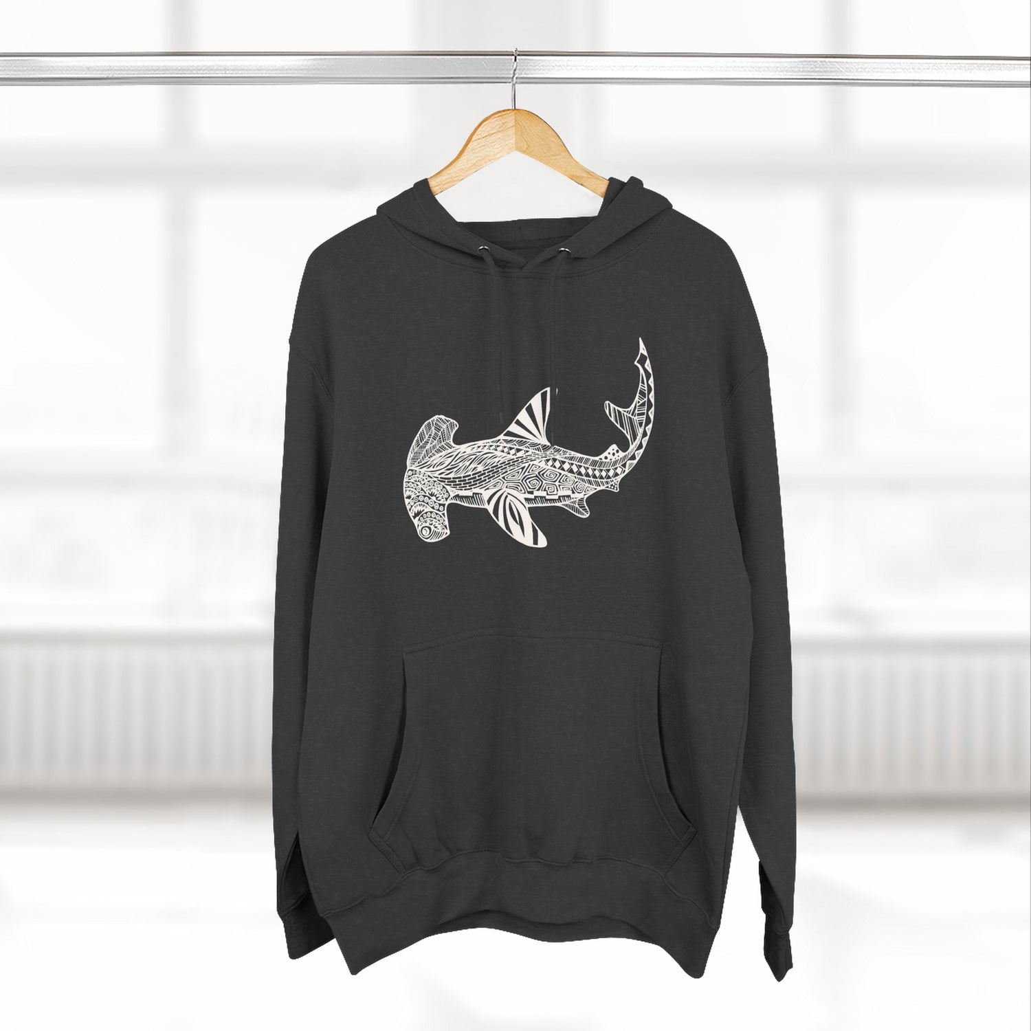 Ventangle Hammerhead Unisex - Pull-Over Cotton Blend Fleece Hoodie
