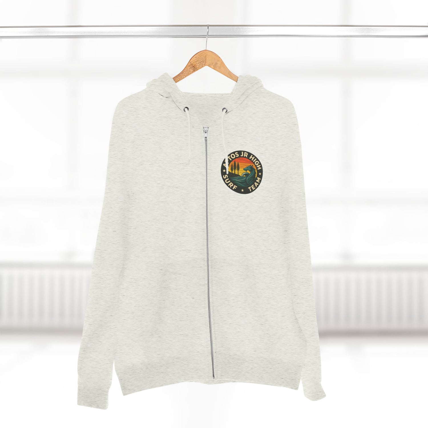 Aptos Junior High Surf Team Unisex - Zip Cotton Blend Fleece Hoodie