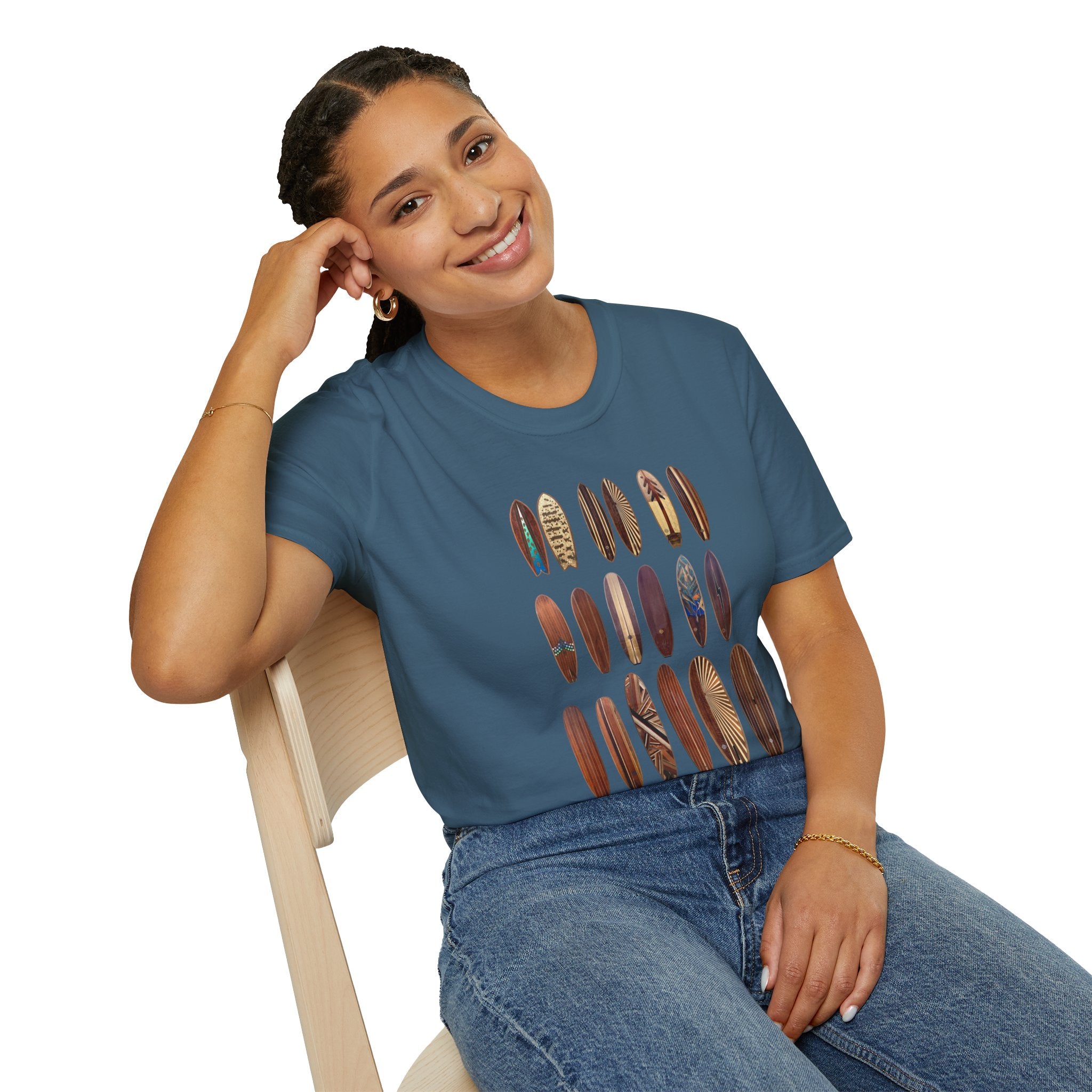 Ventana Wooden Surfboards Unisex - Soft Style U.S. Cotton T-Shirt