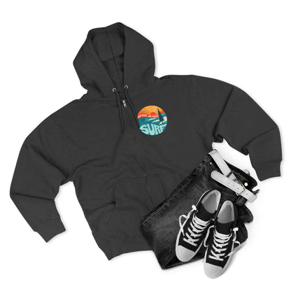 Aptos Junior High Surf Team Sunset Unisex - Zip Cotton Blend Fleece Hoodie
