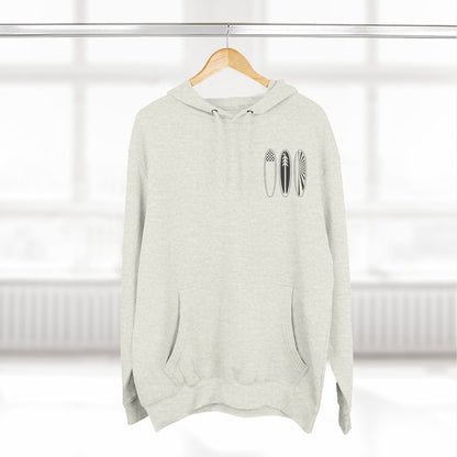 Ventana Three Board - Unisex Pull-Over Cotton Blend Fleece Hoodie