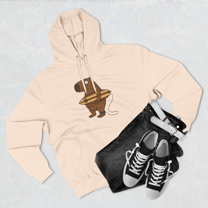 Capybara Surfer Unisex - Pull-Over Cotton Blend Fleece Hoodie