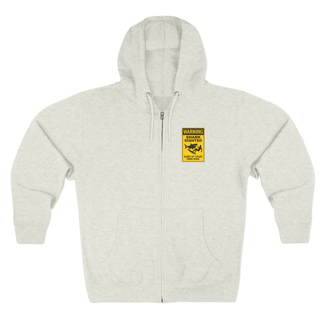 Shark Sighted Unisex - Zip Cotton Blend Fleece Hoodie