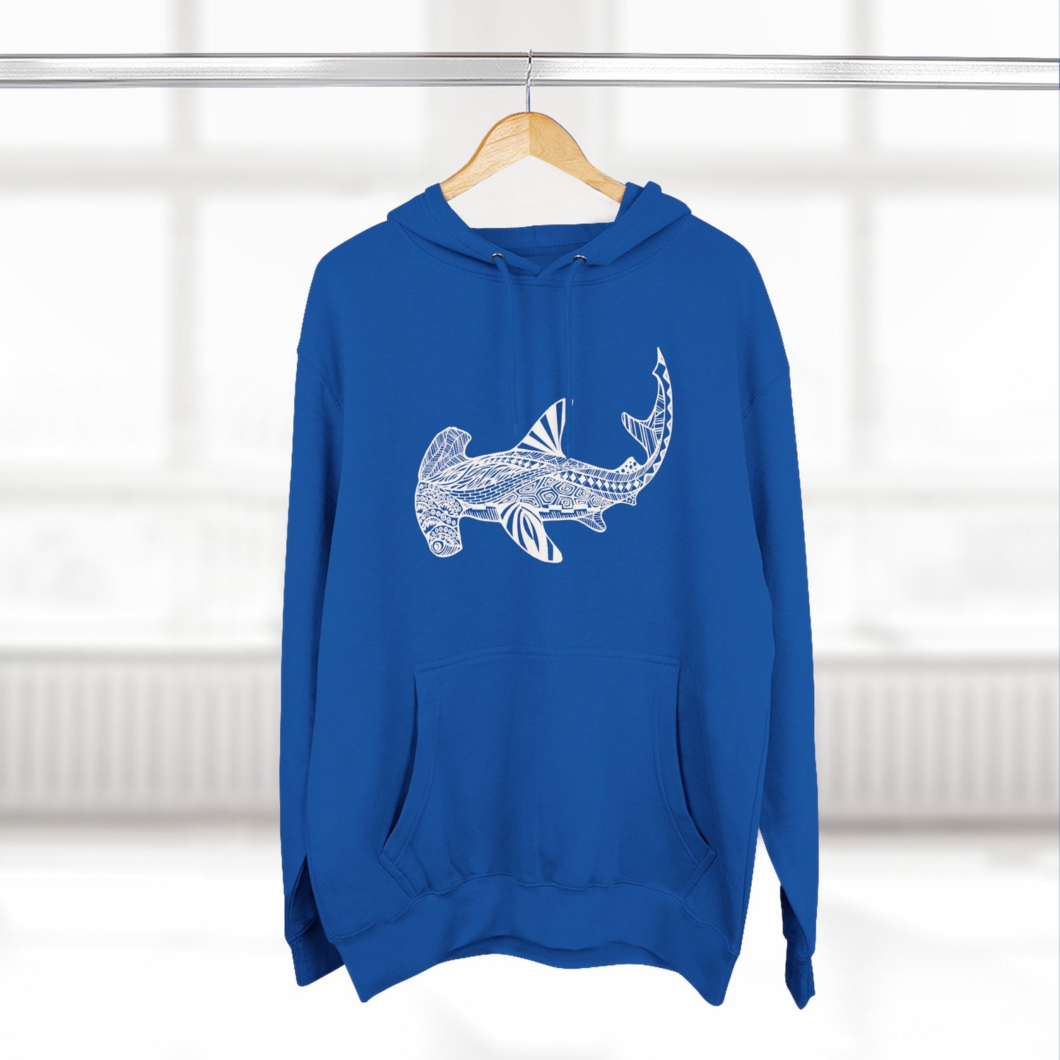 Ventangle Hammerhead Unisex - Pull-Over Cotton Blend Fleece Hoodie