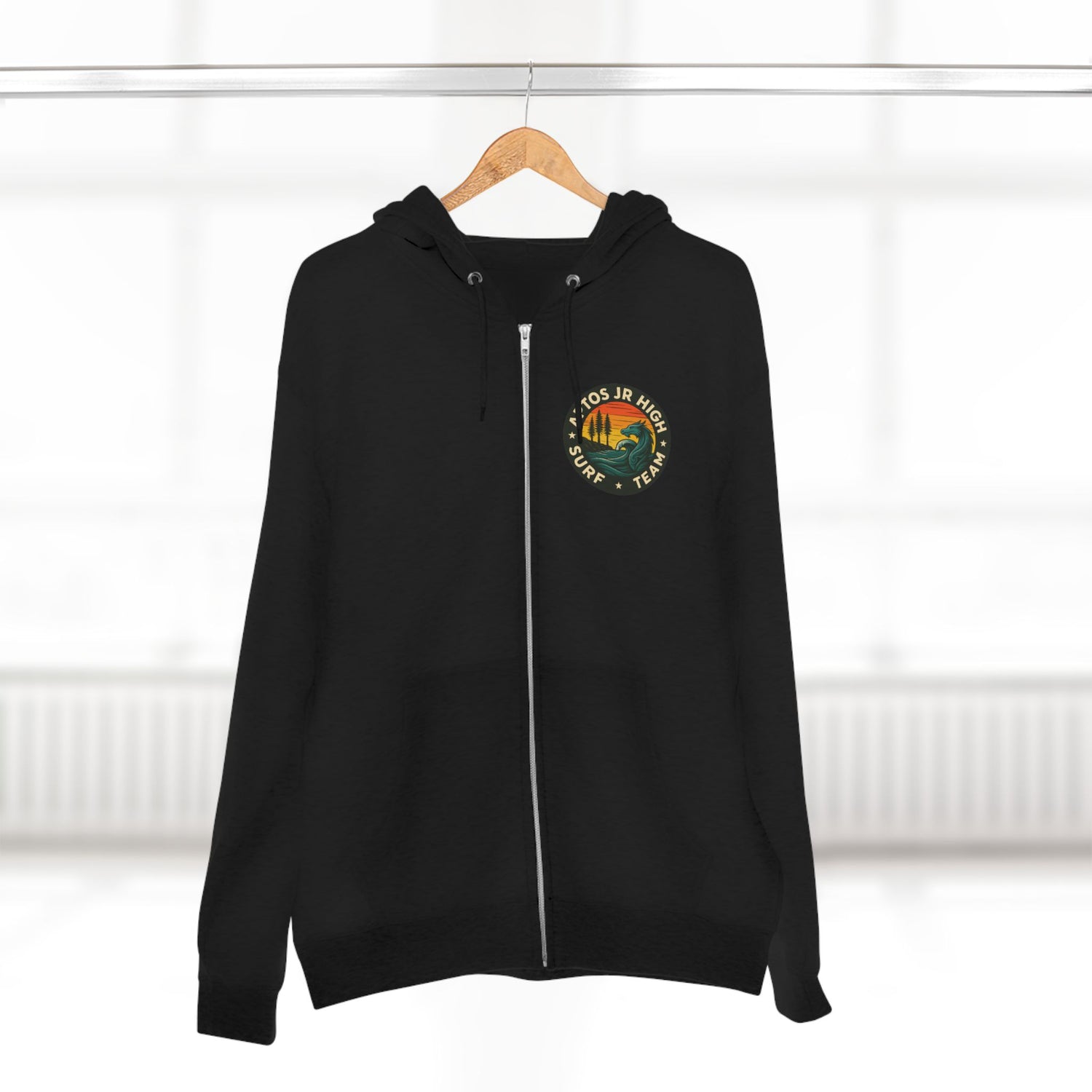 Aptos Junior High Surf Team Unisex - Zip Cotton Blend Fleece Hoodie