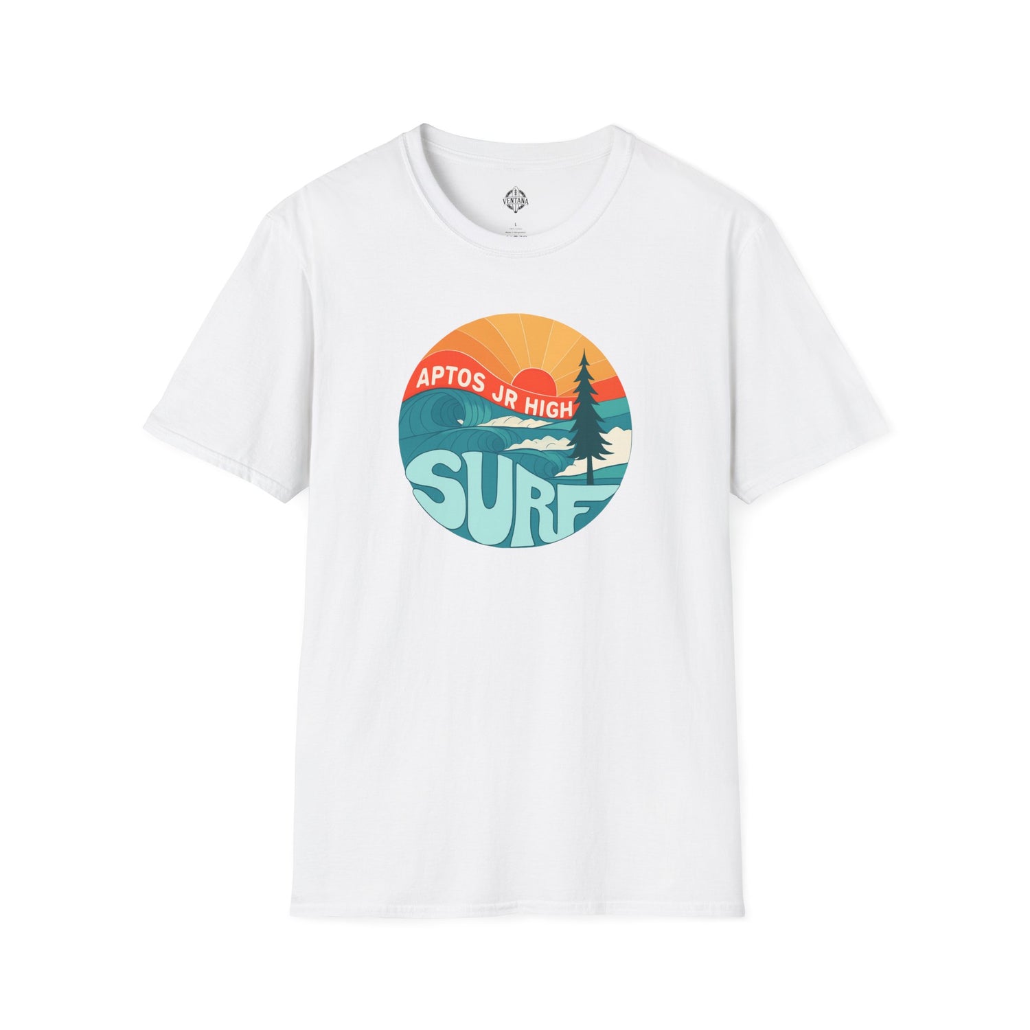 Aptos Junior High Surf Team Sunset Unisex - U.S. Cotton T-Shirt