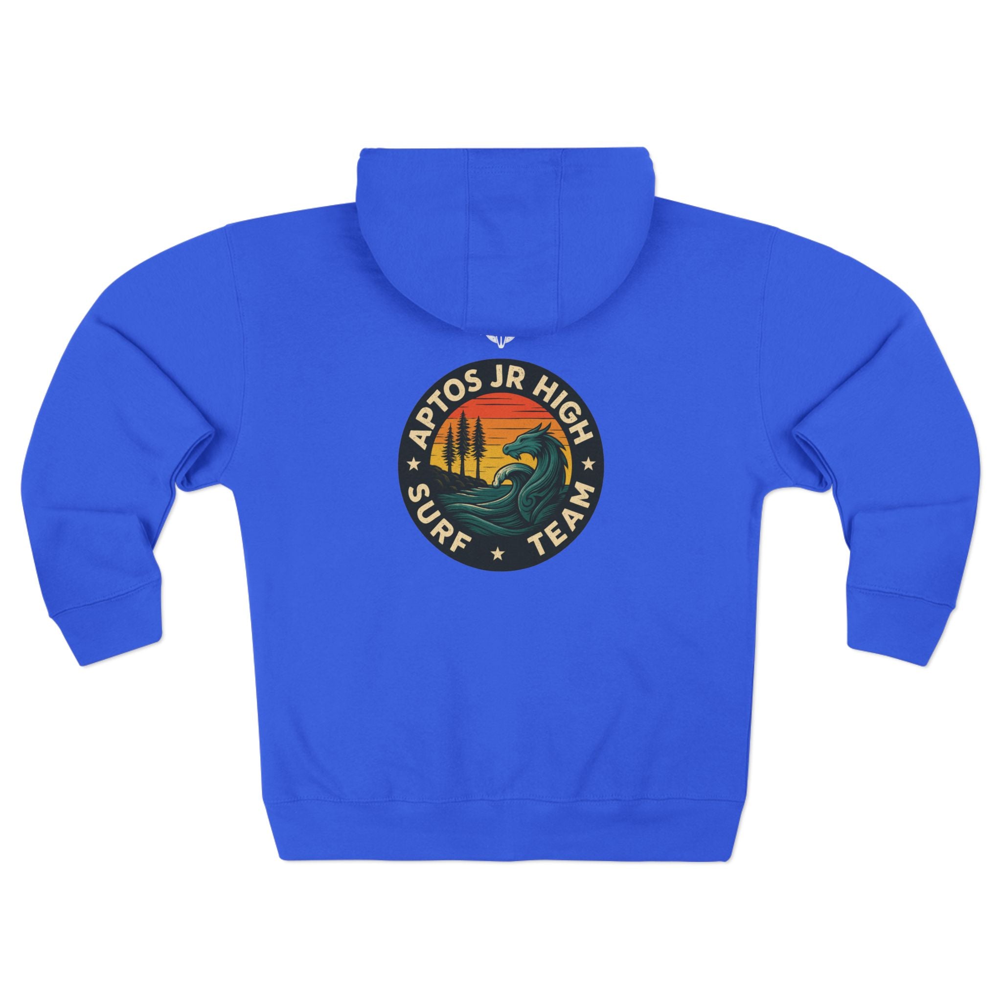 Aptos Junior High Surf Team Unisex - Zip Cotton Blend Fleece Hoodie