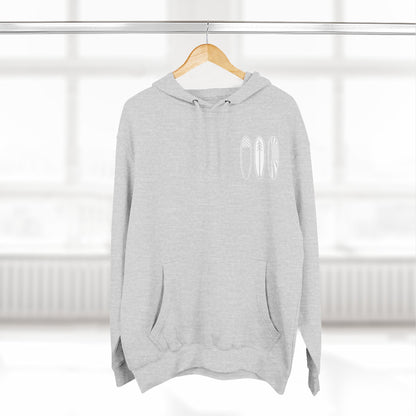 Ventana Three Board - Unisex Pull-Over Cotton Blend Fleece Hoodie