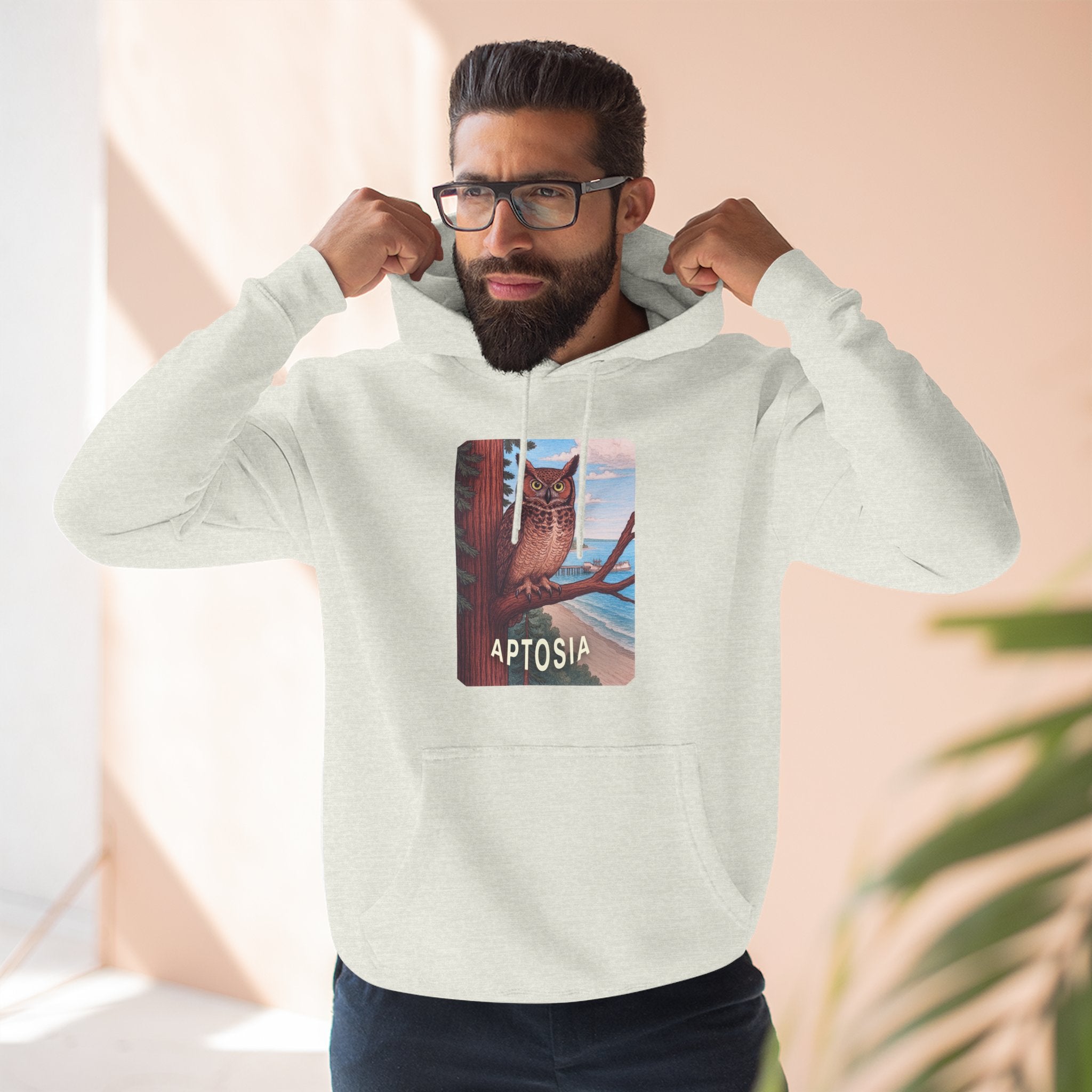 Aptos California Aptosia Unisex - Pull-Over Cotton Blend Fleece Hoodie