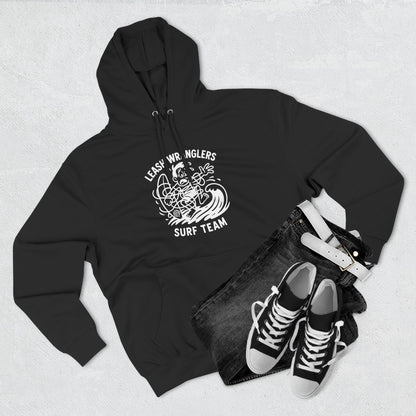 Leash Wranglers Surf Team Unisex - Pull-Over Cotton Blend Fleece Hoodie