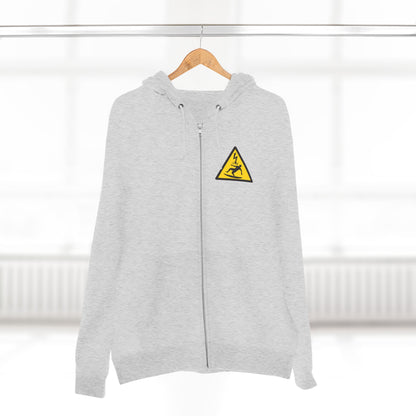 Electric Surfer Unisex - Zip Cotton Blend Fleece Hoodie