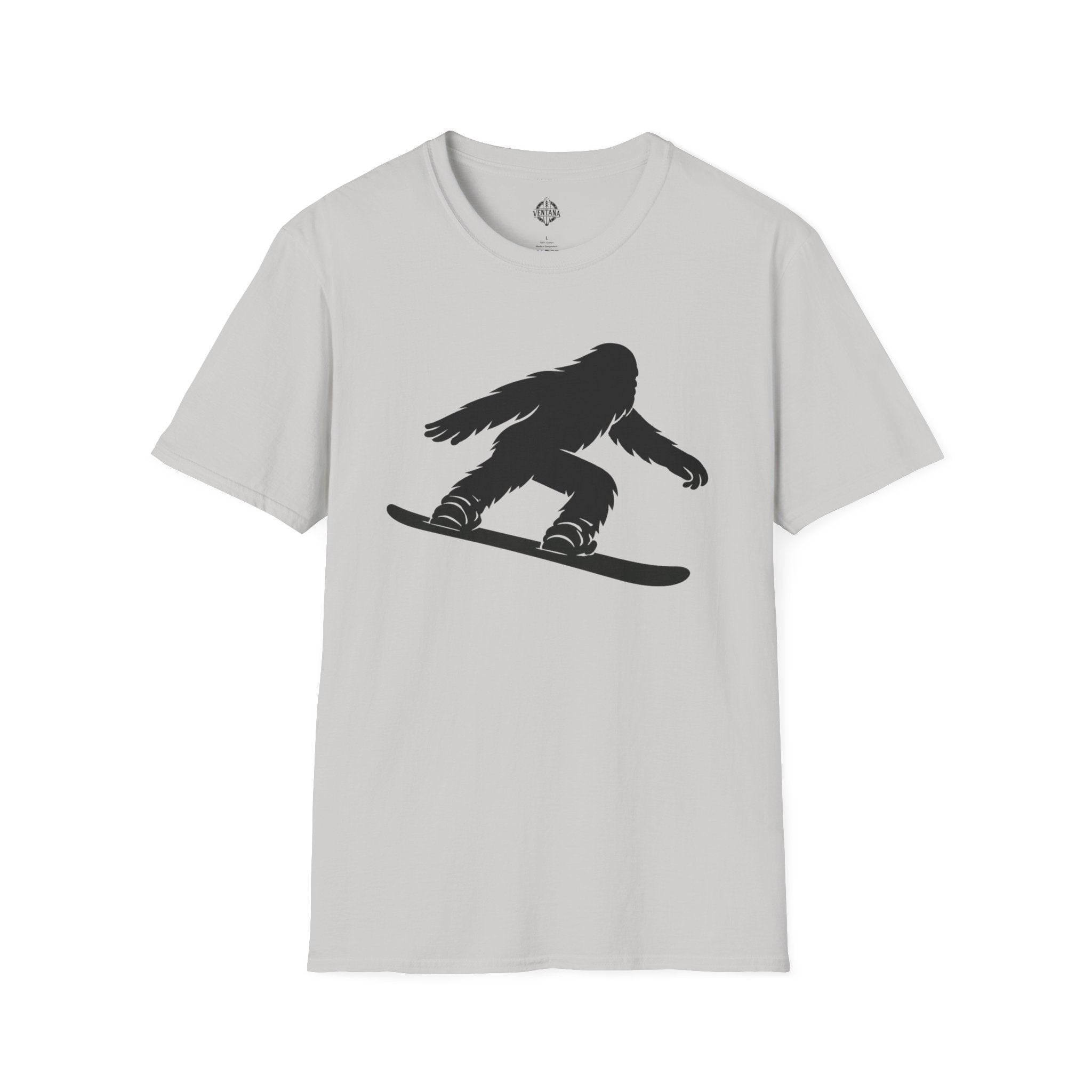 Ventana Shreddy Yeti Snowboard Unisex - U.S. Cotton T-Shirt