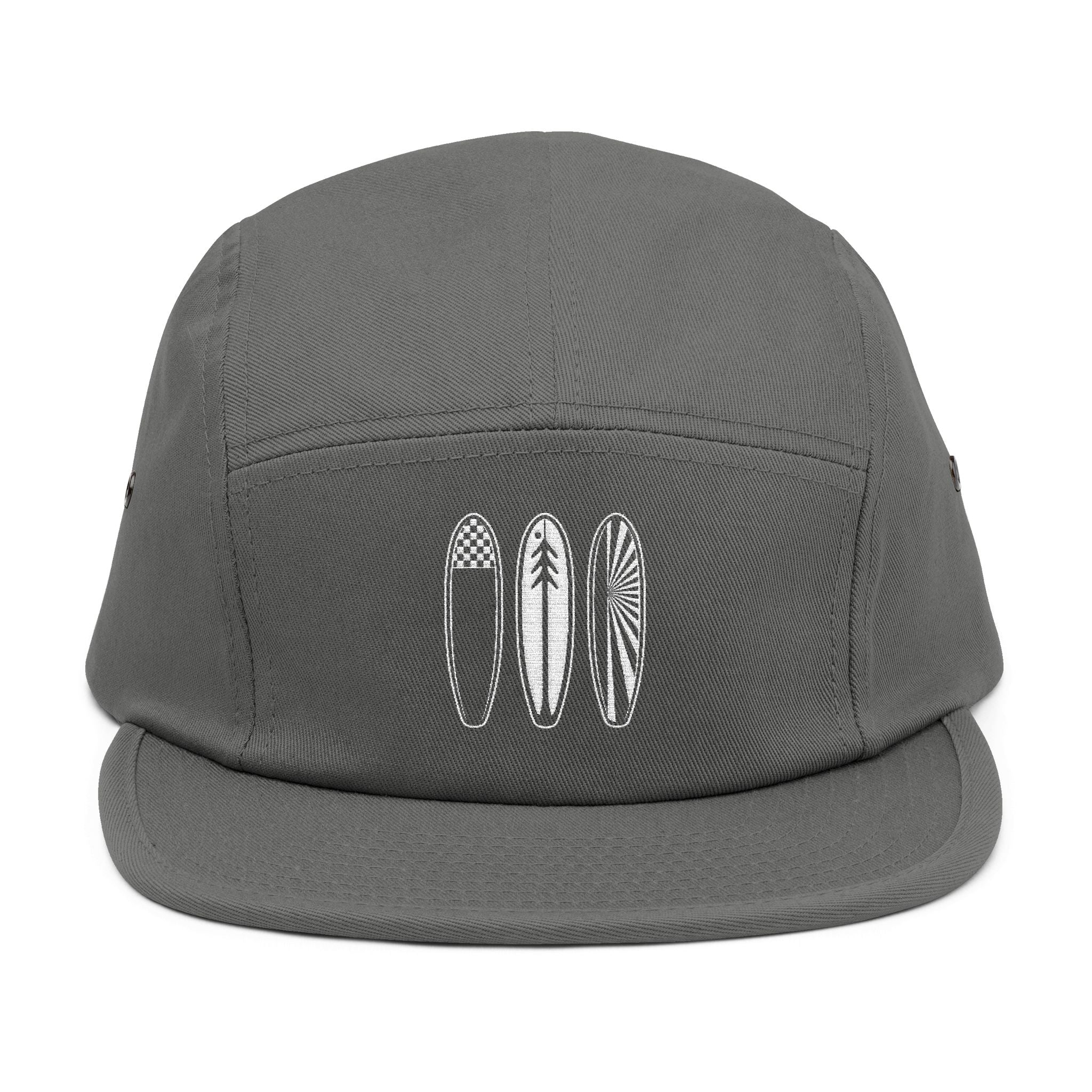 Ventana Three Board Embroidered 5 Panel Cap - 100% Cotton