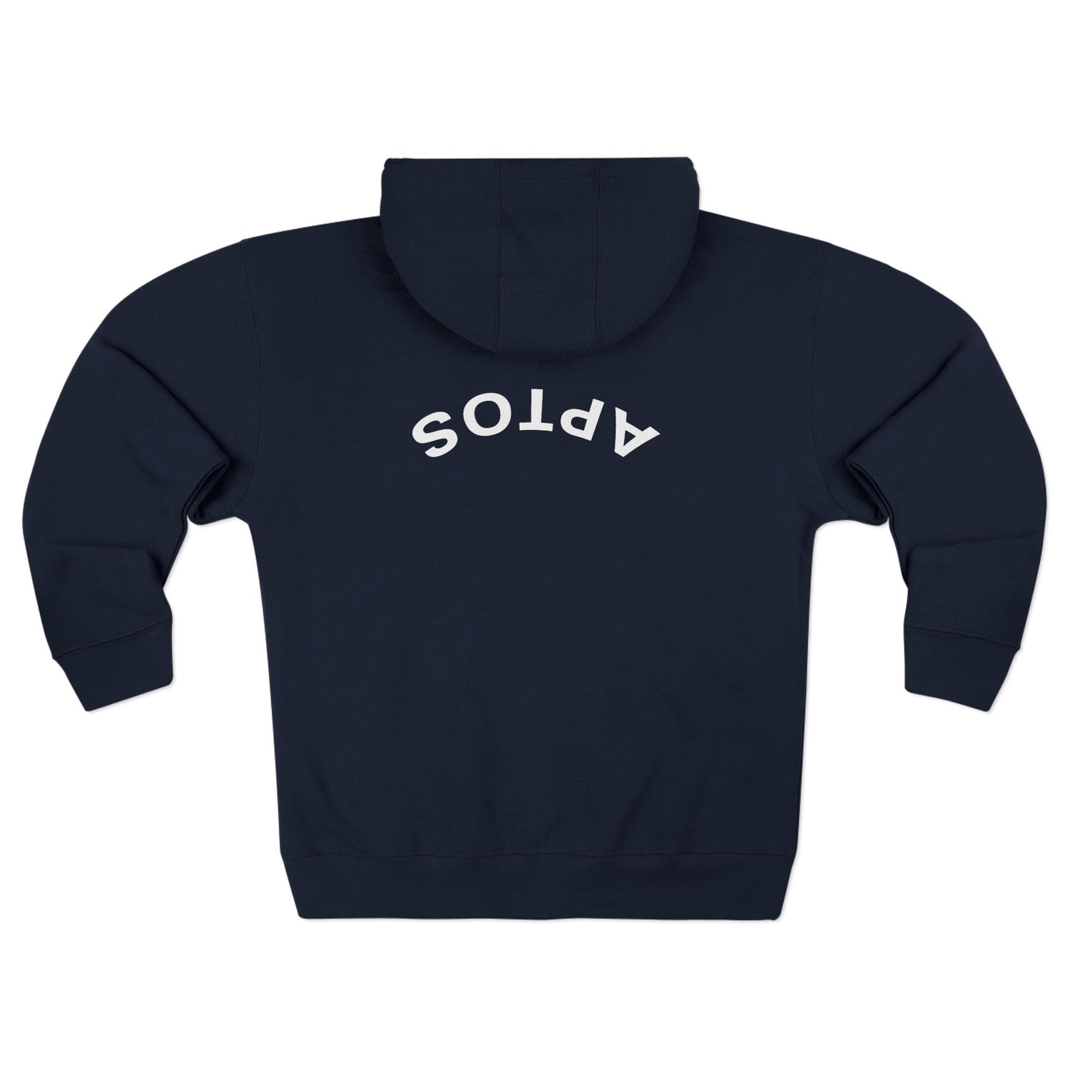 Aptos California Upside Down Unisex - Zip Cotton Blend Fleece Hoodie