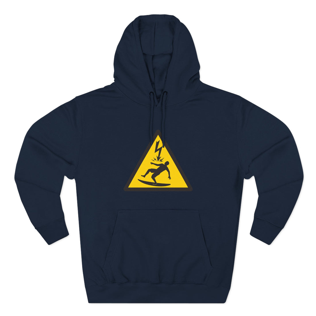 Electric Surfer Unisex - Pull-Over Cotton Blend Fleece Hoodie