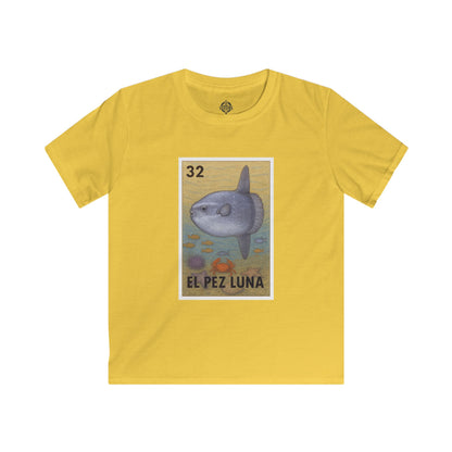 Sunfish Lotería Kids - Soft Style U.S. Cotton T-Shirt (El Pez Luna)