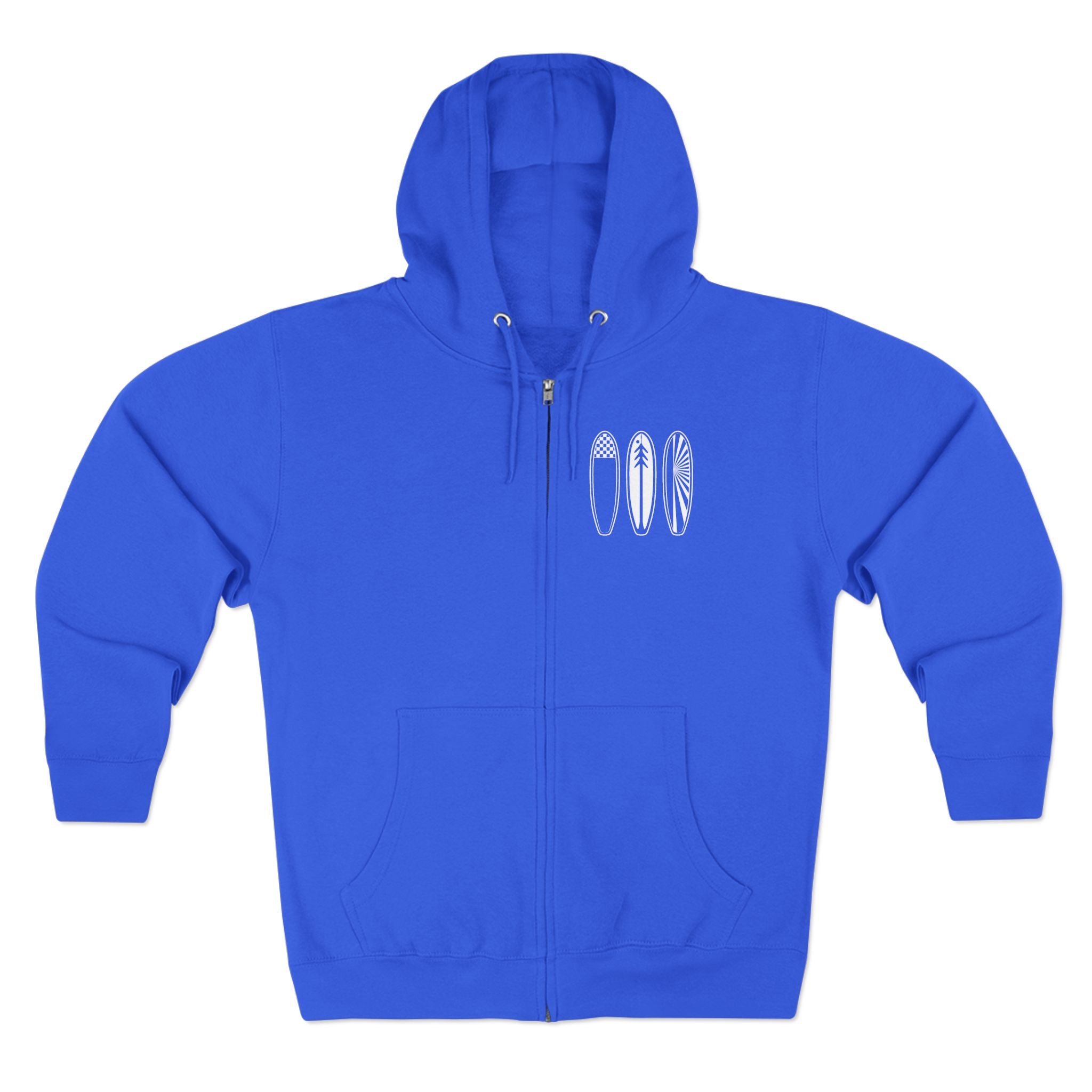 Ventana Three Board Unisex - Zip Cotton Blend Fleece Hoodie