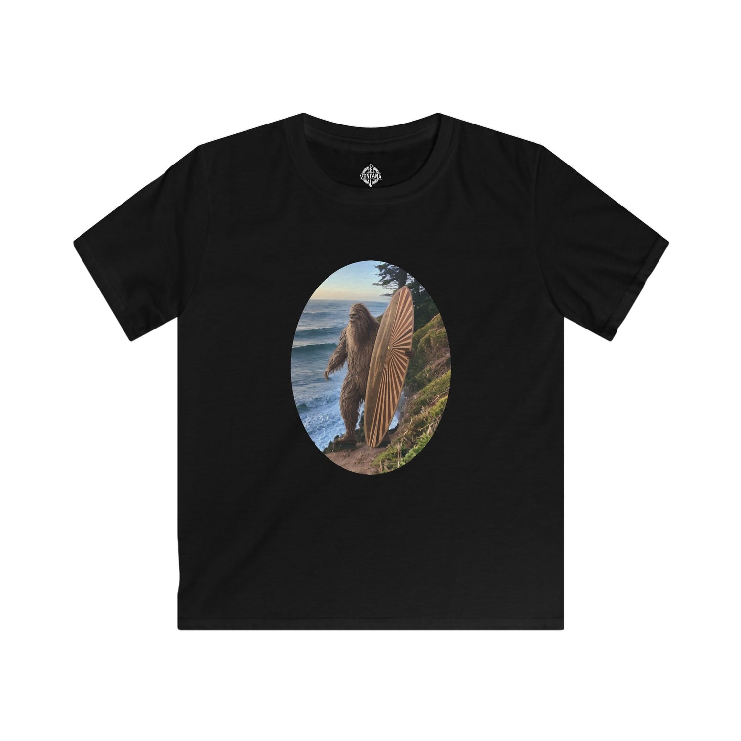 Ventana Real Surfsquatch Kids - Soft Style U.S. Cotton T-Shirt