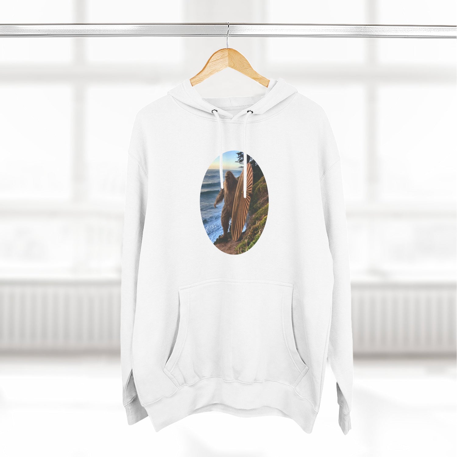 Ventana Real Surfsquatch Unisex - Pull-Over Cotton Blend Fleece Hoodie