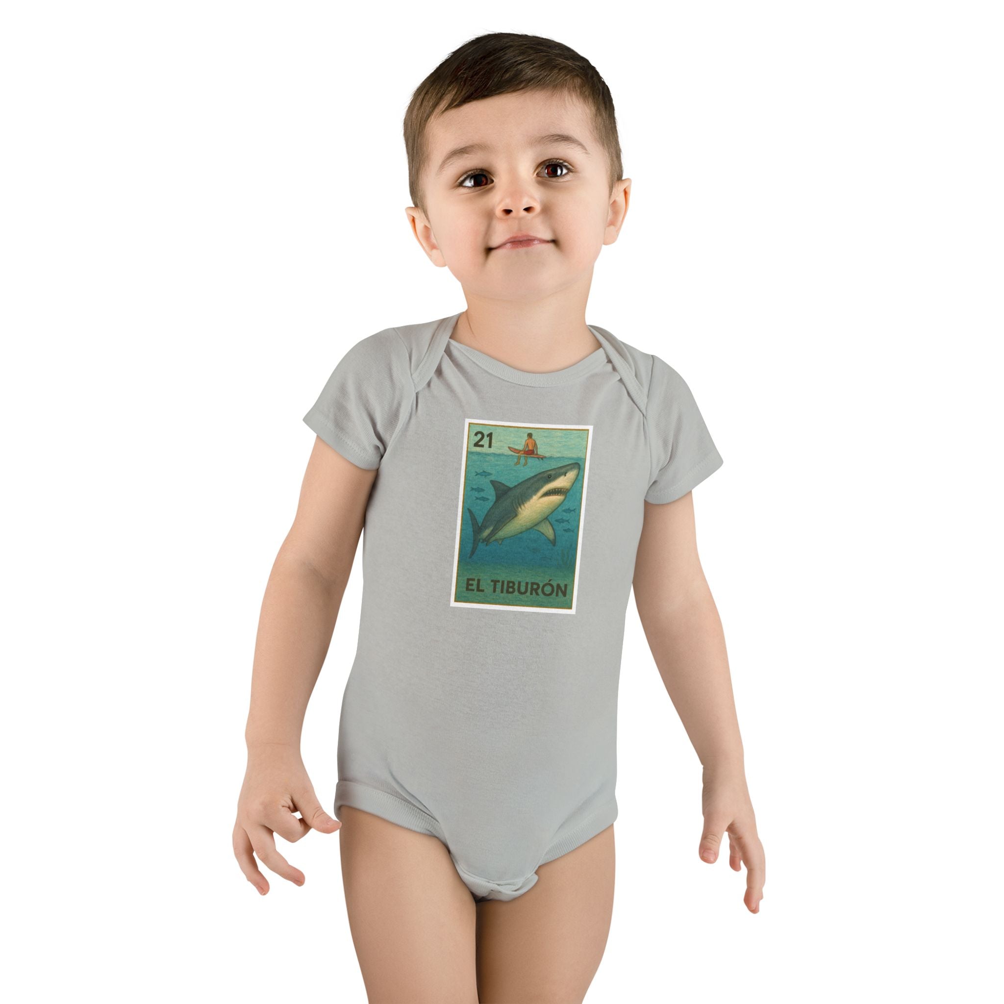 Kelp Forest Lotería - Baby Short Sleeve 100% Cotton Onesie (El Bosque de Algas)