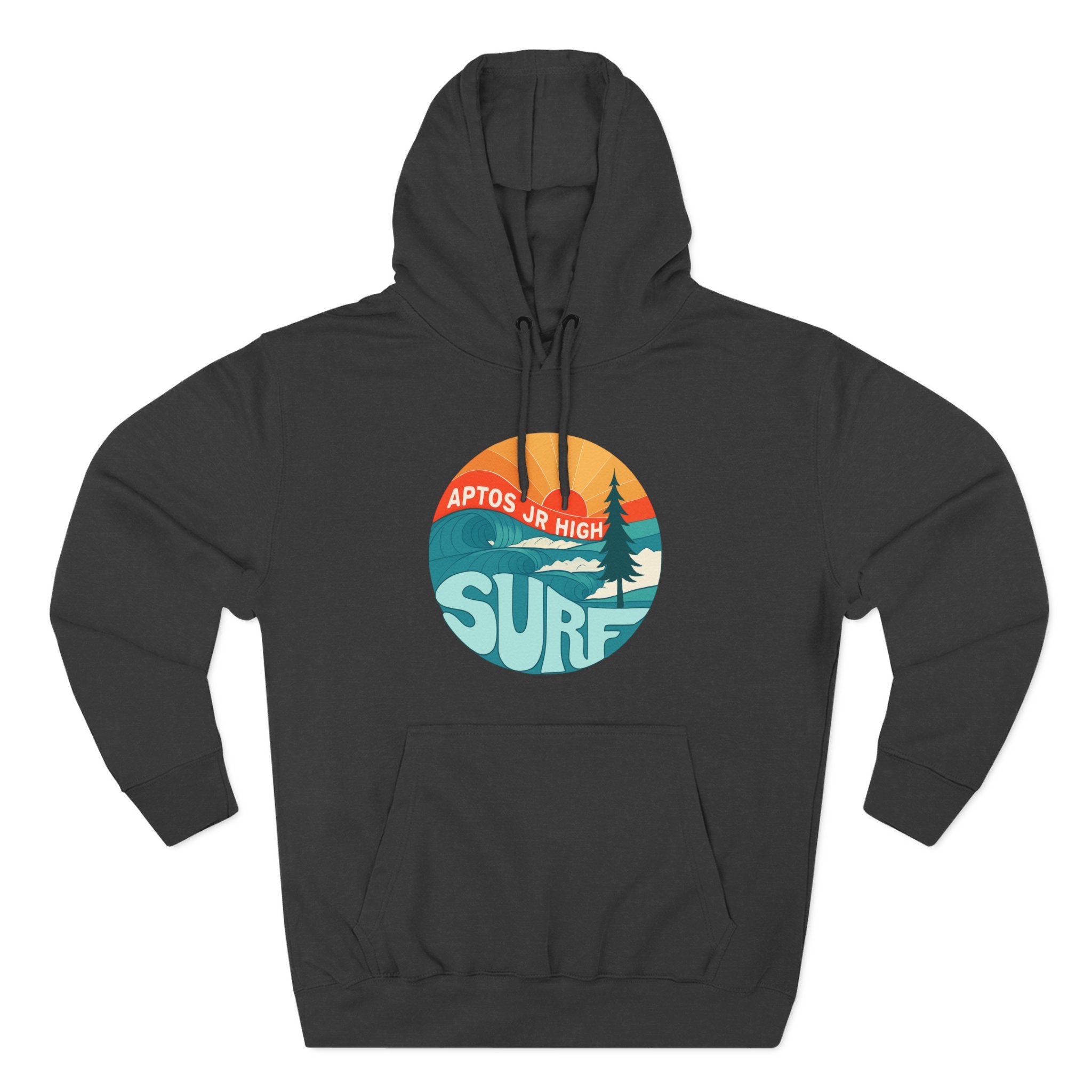 Aptos Junior High Surf Team Sunset Unisex - Pull-Over Cotton Blend Fleece Hoodie