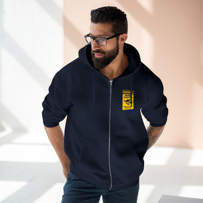 Shark Sighted Unisex - Zip Cotton Blend Fleece Hoodie