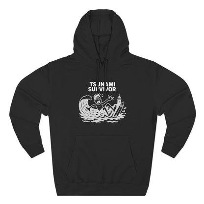 Tsunami Survivor Unisex - Pull-Over Cotton Blend Fleece Hoodie