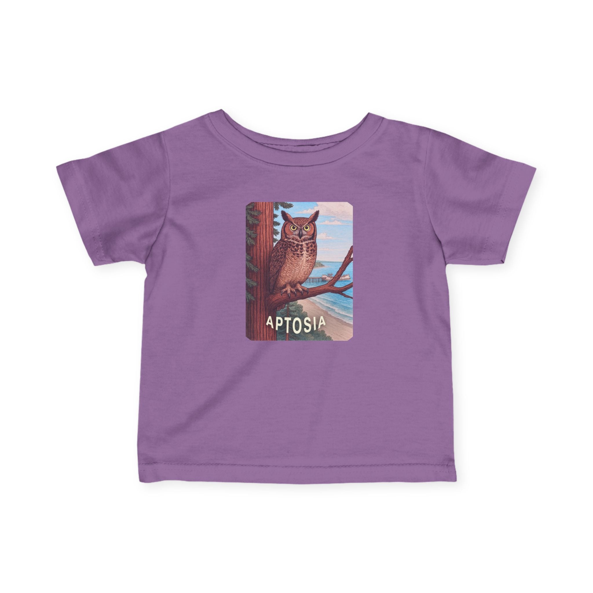 Aptos California Aptosia Owl - Infant 100% Cotton T-Shirt