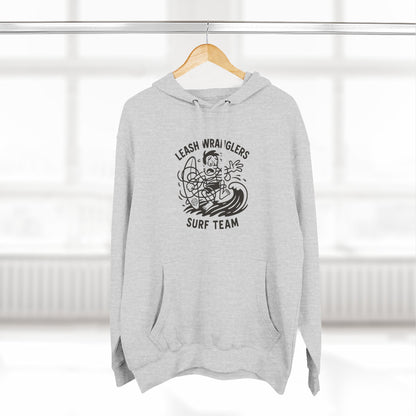 Leash Wranglers Surf Team Unisex - Pull-Over Cotton Blend Fleece Hoodie