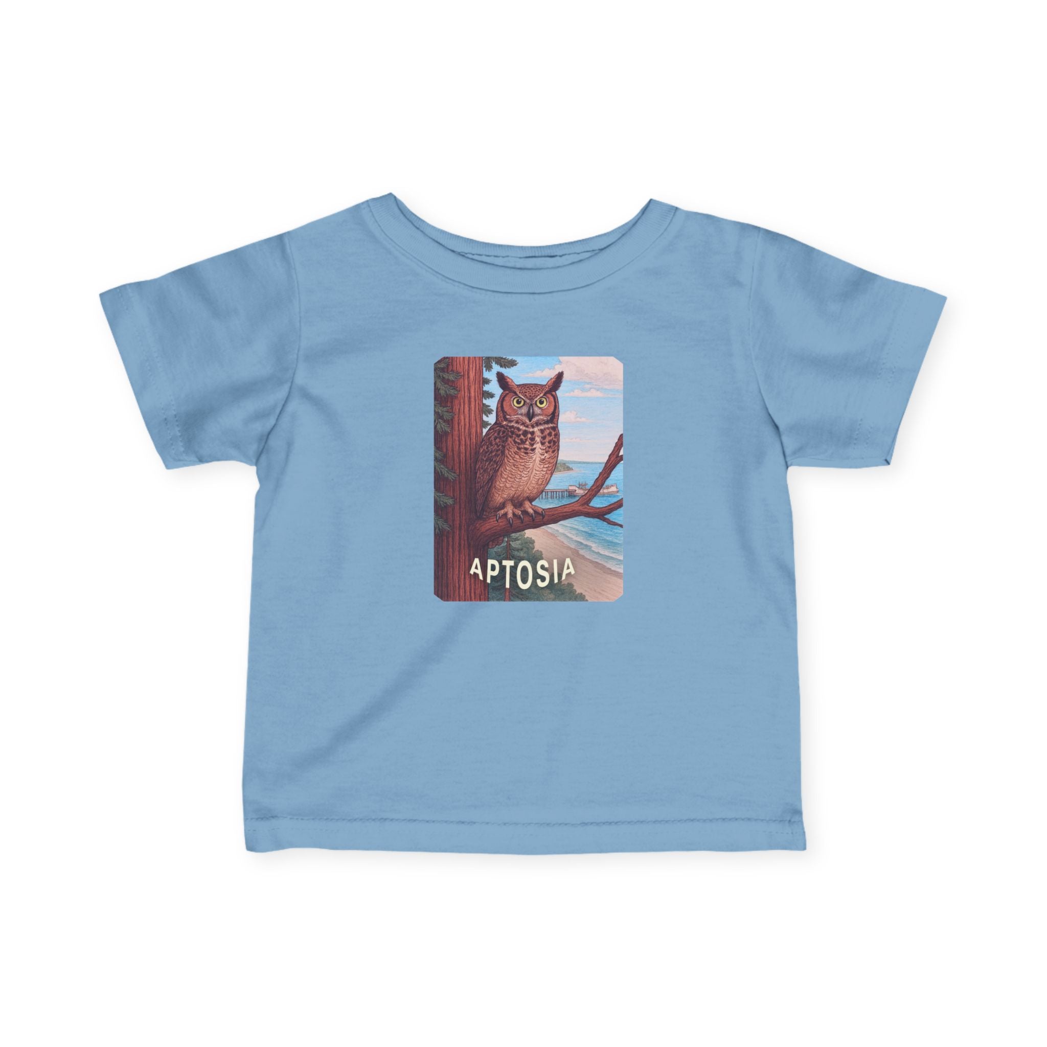 Aptos California Aptosia Owl - Infant 100% Cotton T-Shirt