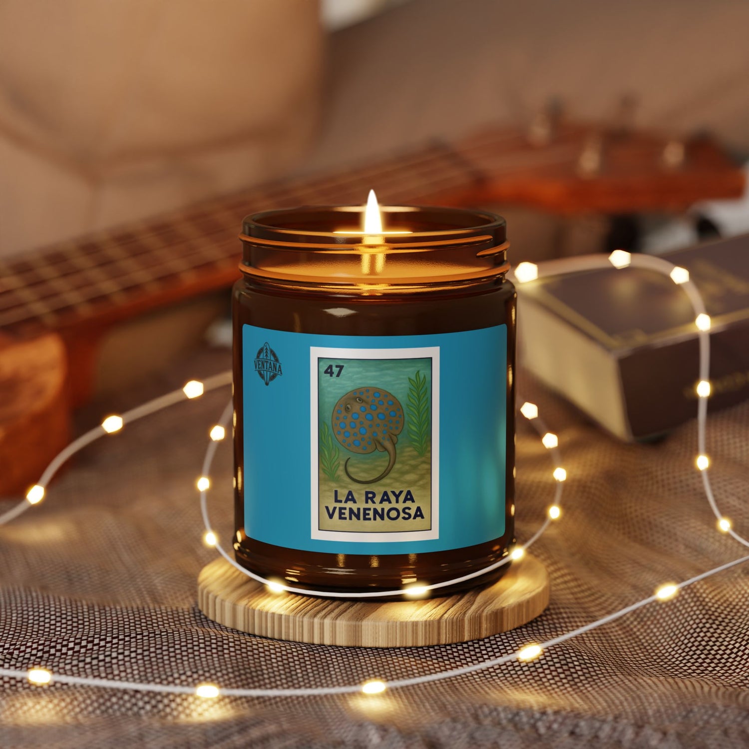 Stingray Lotería - Scented Soy Candle (La Medusa)