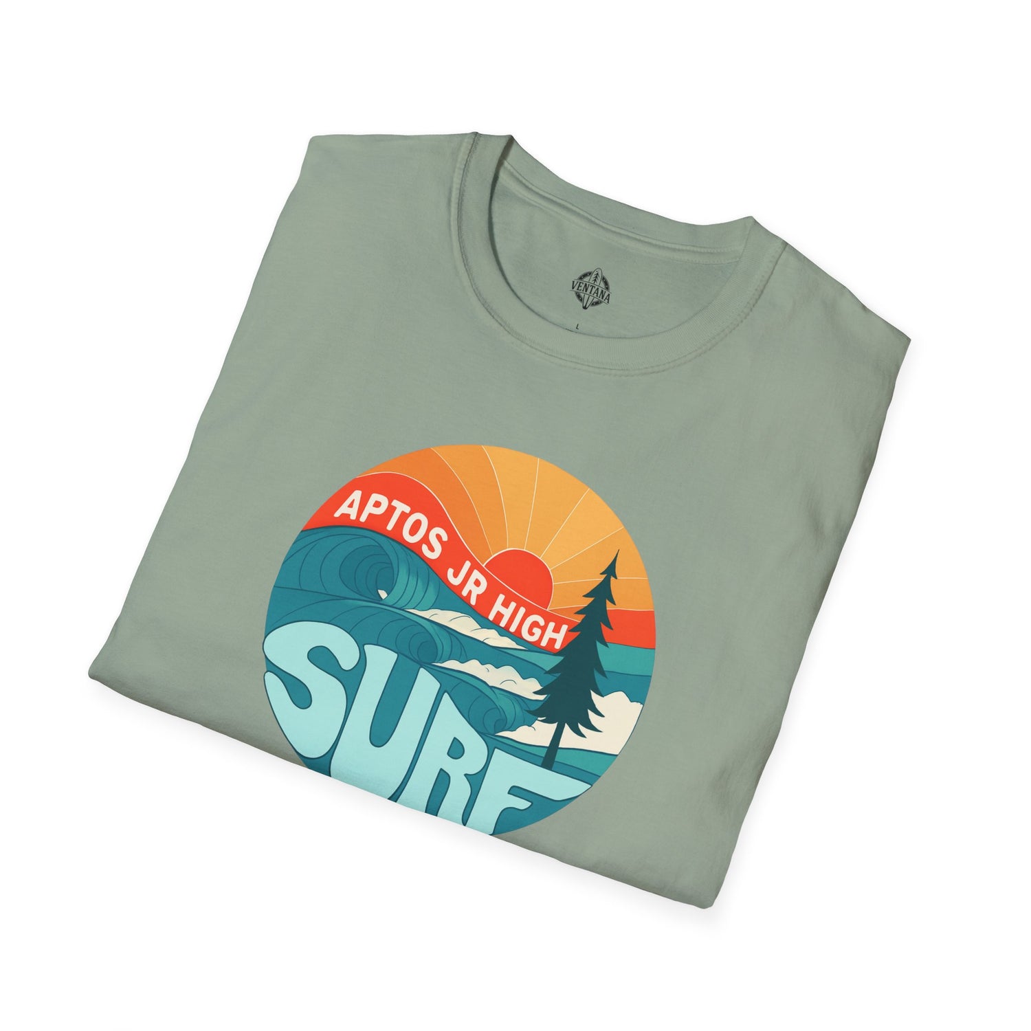 Aptos Junior High Surf Team Sunset Unisex - U.S. Cotton T-Shirt