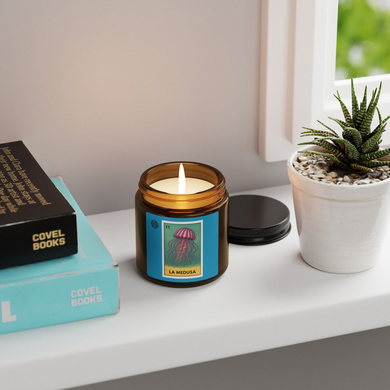 Sea Jelly Lotería - Scented Soy Candle (La Medusa)