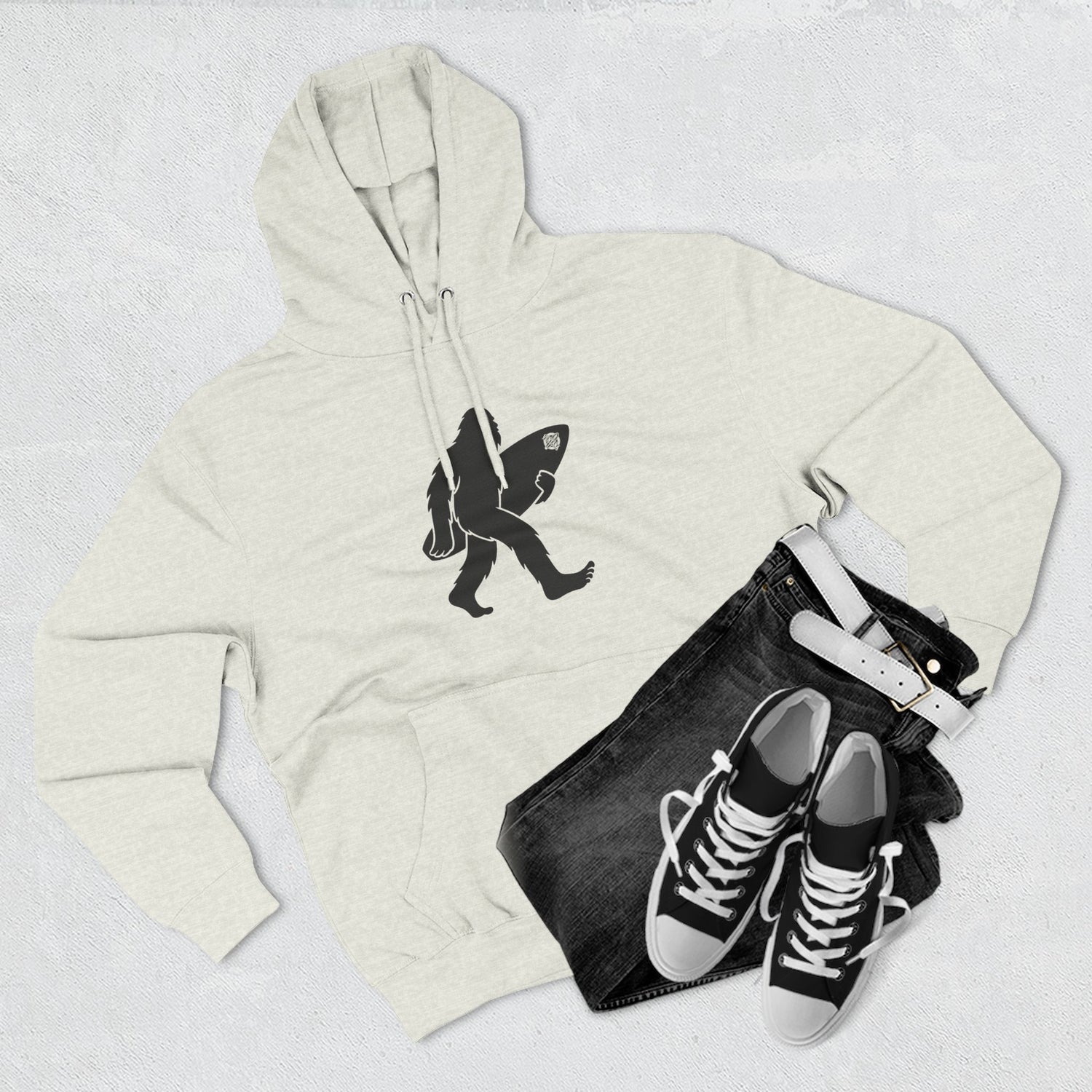Ventana Surfsquatch Unisex - Pull-Over Cotton Blend Fleece Hoodie