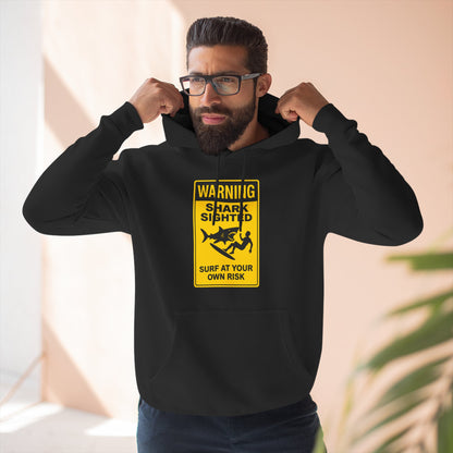 Shark Sighted Unisex - Pull-Over Cotton Blend Fleece Hoodie
