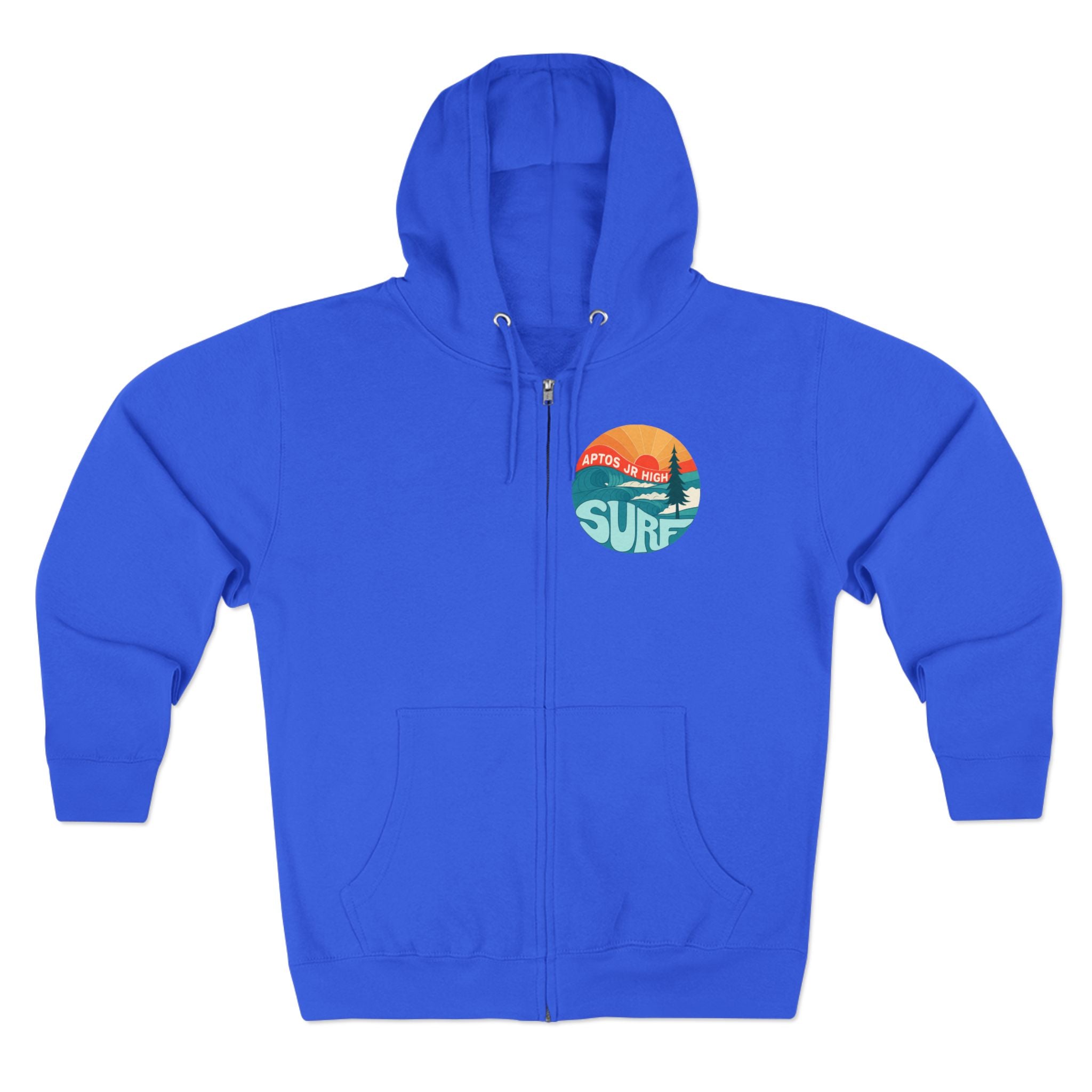 Aptos Junior High Surf Team Sunset Unisex - Zip Cotton Blend Fleece Hoodie