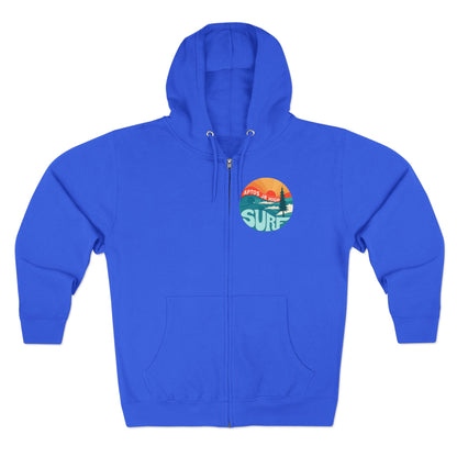 Aptos Junior High Surf Team Sunset Unisex - Zip Cotton Blend Fleece Hoodie