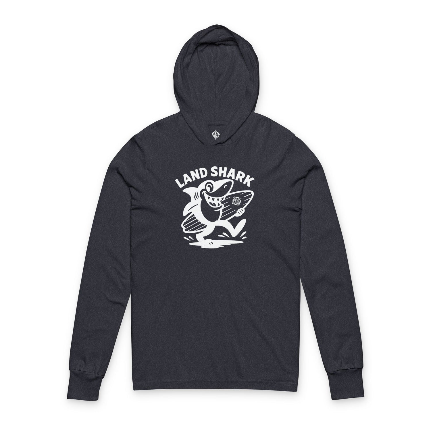 Land Shark Unisex - Cotton Hooded Long Sleeve Hooded T-Shirt