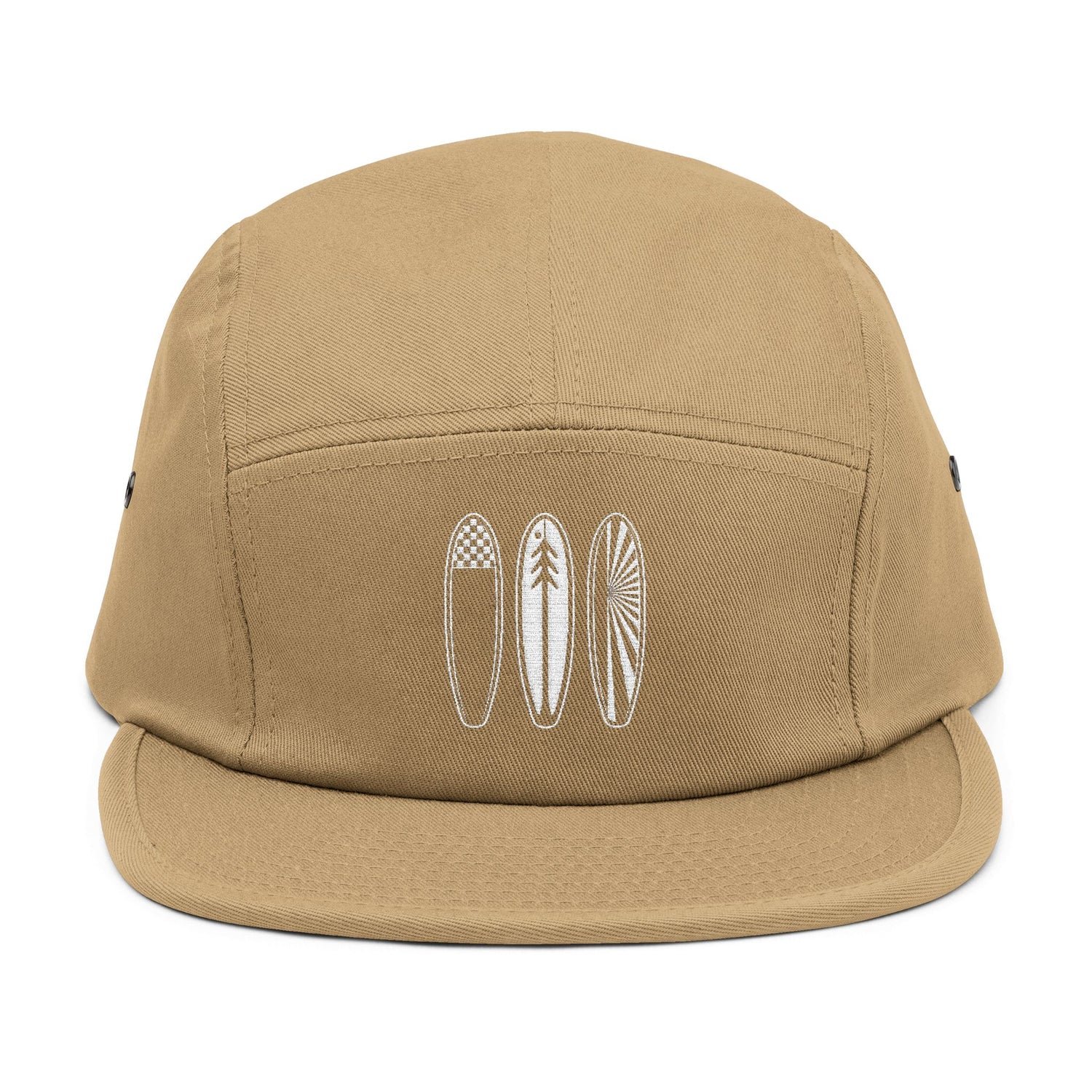 Ventana Three Board Embroidered 5 Panel Cap - 100% Cotton